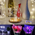 3V Led Silver Wire Fairy Lights Battery Power LED String Light with Switch for Garden Patio Fence Wedding Party Christmas Decor