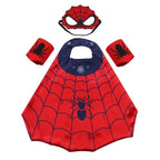 Kids Spider Superhero Cape & Mask Costume Set