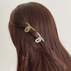 4pcs mini cute claw clip small girl hair claw semi transparent bangs side clip small shark clip women's hair accessory
