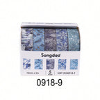 5 Rolls of Boxed Romantic Flower Handbook Tape, Cute DIY Fresh Decorative Washi Tape for Students, a Must-Have Gift for Students