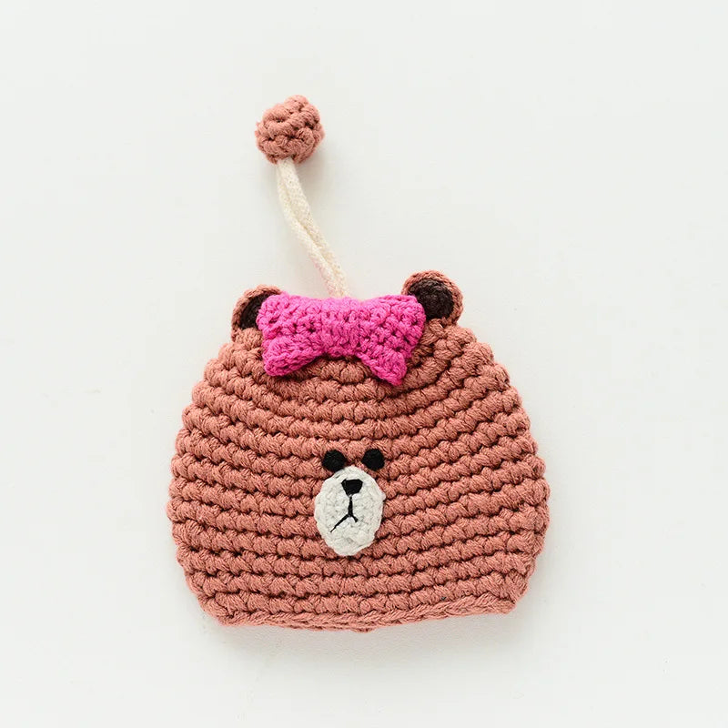 Cute Crochet Cactus Keychain Decorative Bag Charm