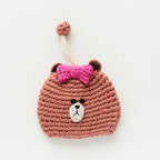 Cartoon Dog Key Case Handwoven Key Organizer Pouch