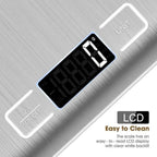 10kg Kitchen Scale,Digital Kitchen Scale with Tare Function, Electronic Coffee Brewing Scale, LCD Display Stainless Steel Screen