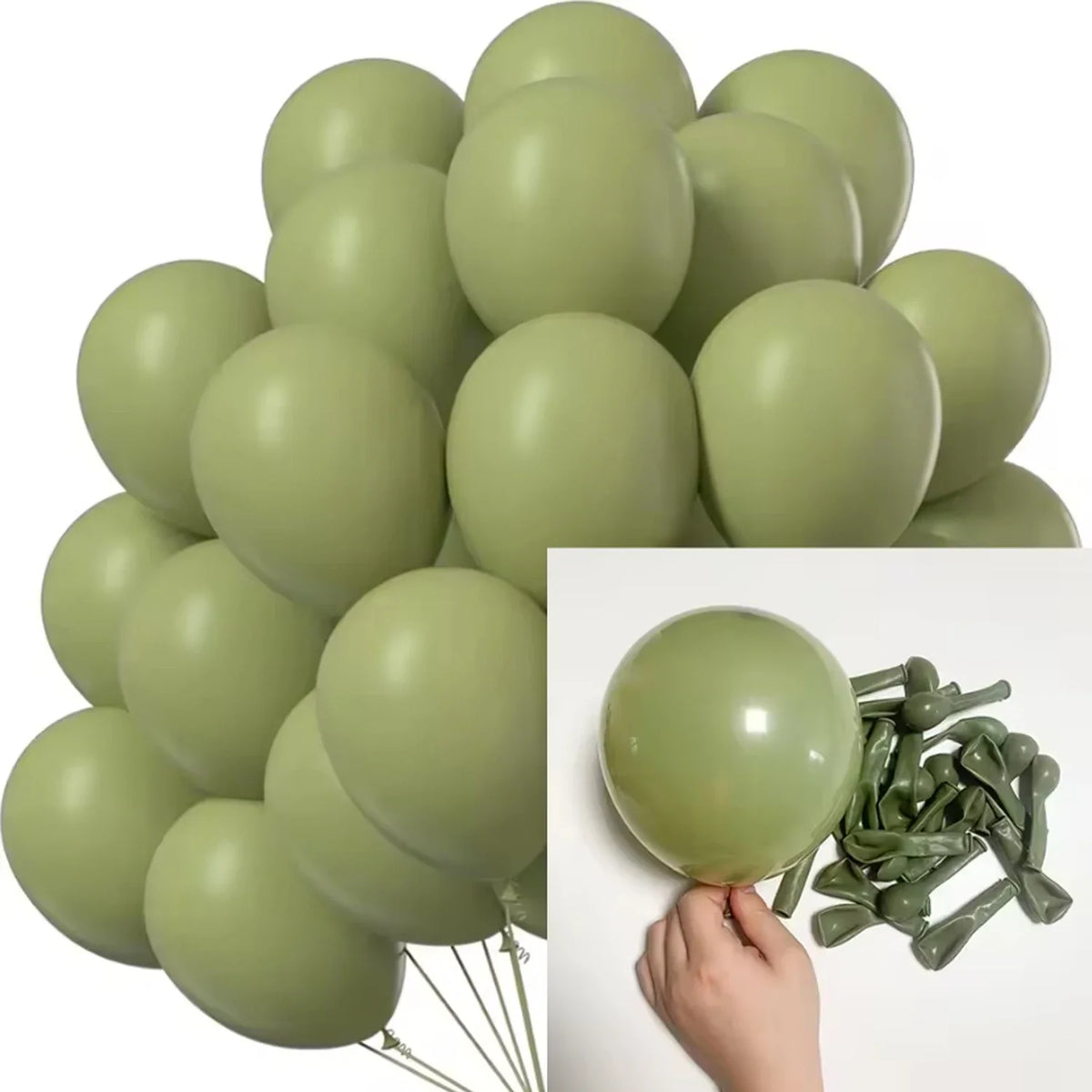 5/10/12/18inch Green Balloon Jungle Green Blue Hot Pink White Latex Balloon Birthday Party Decoration Baby Shower Wedding
