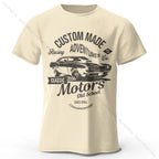 Men's Vintage Motors Graphic T-Shirt – Oversized Cotton Streetwear Tee