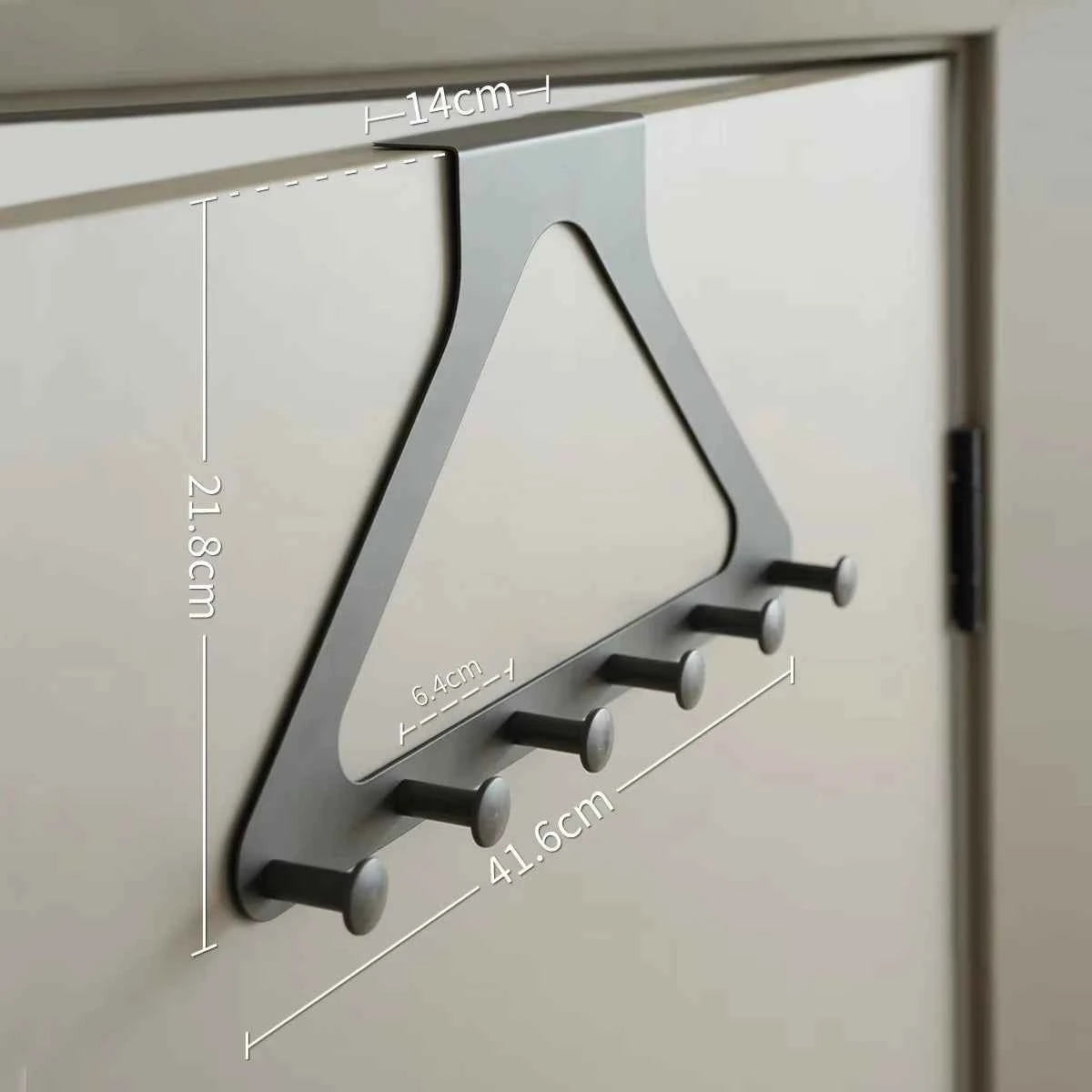 Clothes Hooks Behind The Door，PunchFree ，Traceless Hanger for Coats, Hats, Bags, and More，Over the Door Storage Organizer Hanger