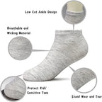 16 Pairs Ankle Socks - Toddler Low Cut Socks -  for 1-13 Years Boys Girls School Socks