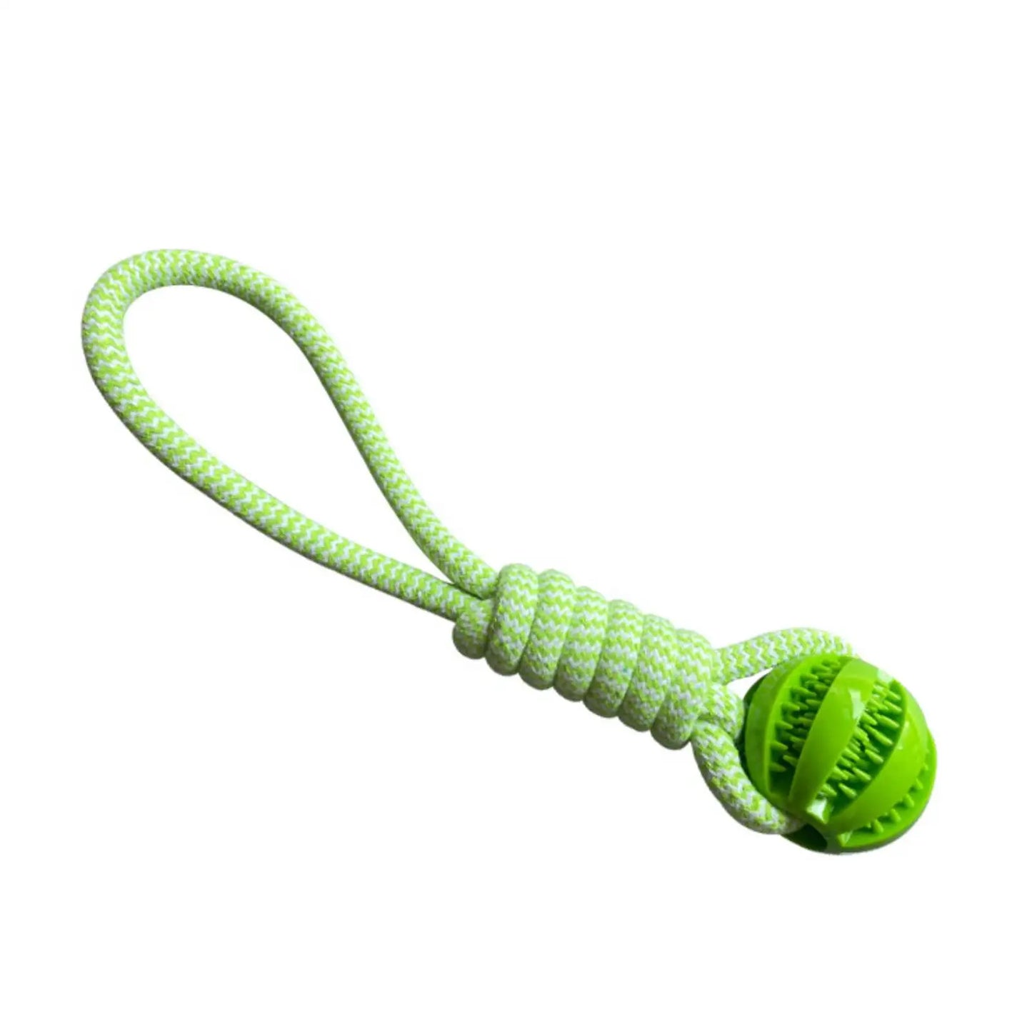 Interactive Dog Toy Balls – Treat Dispensing Rope & Rubber Chew Balls for Dogs