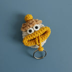 Funny Fruit Sausage Mouth Crochet Keychain Key Holder