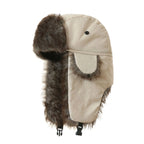 Men's Winter Trapper Aviator Trooper Earflap Warm Russian Waterproof Ski Hat Bomber Cap Russian Warm Ear Protectors Hats