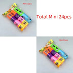 24PCS Rainbow Magic Springs Circle Toys Kids Birthday Party Favors Guests Giveaway Small Gifts Pinata Fillers Flexible Funny Toy
