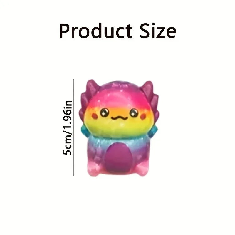 .12/24PCS Kids Adult Mini Kawaii Newt Cute Stress Relief Squeeze Toys Random Slow Rising Toy Carnival Goodie Party Send Gift