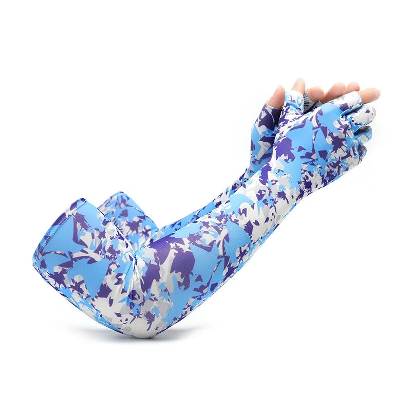 Cool Men Women Arm Sleeve Gloves Running Cycling Sleeves Fishing Bike Sport Protective Arm Warmers UV Protection Cover