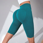 Cellulite 3D  Biker Shorts, High Waisted Butt Lifting Tummy Training Control, 8" Anti Cellulite workout shorts for Gym