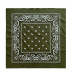70CM Oversized Hip Hop Amoeba Cashew Cotton Square Bandana Scarf Headband Black Paisley Gifts For Men/Boys/Girls