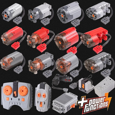 Building Blocks RC Motor Power Functions Kit with Remote Control