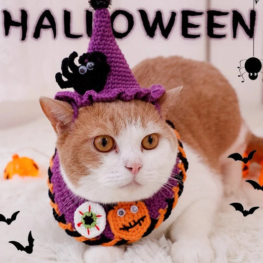 Halloween Cat Collar – Scarf Costume for Pets