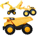 Medium-sized Engineering Vehicle Set Excavator Engineering Vehicle Bulldozer Set Boy Beach Toy Sliding Toy Car Strong And Fall-r