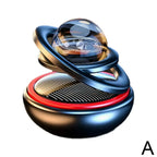 Solar-Powered Rotating Planet Car Air Freshener – Aromatherapy Diffuser, Auto Fragrance & Car Ornament