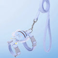 Cat Harness Leash Collar Set - Adjustable Cartoon Bee Design