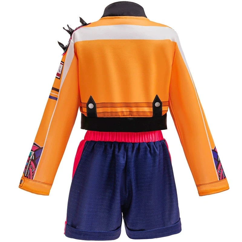 K-POP Rumi Cosplay Girls Clothing Sets Mira 3Pcs Girls Suits Halloween Zoey Birthday Party Costume 4-12 Years New Kids Clothes