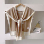 Clearance_Spring And Autumn Knitted Striped Shawl With High-Grade Summer Office Air-Conditioned Room Neck And Shoulder Scarf_Con