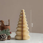 Paper Christmas Tree Ornaments 3D Honeycomb Christmas Tree Decorations Folded Paper 2026 Xmas New Year Desktop Arrangement Decor