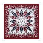 Navy Blue Cashew Hip Hop Cotton Square Bandana Scarf Riding Headband Paisley Gifts For Men Unisex