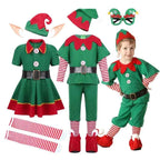 Kids Christmas Elf Costume Set – Santa Claus Festive Outfit