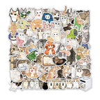 77/154/231 PCS Cartoon Cat Stickers Exquisite Animal Account Materials Phone Cases Laptop Luggage Waterproof Stickers