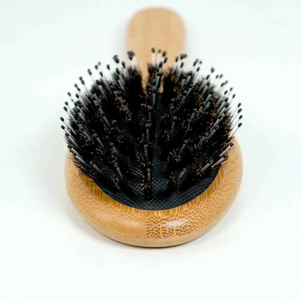 Natural Bamboo Comb Boar Bristle Hair Brush Portable Wooden Air Cushion Comb Scalp Detangler Haircomb Salon Styling Hair Tools