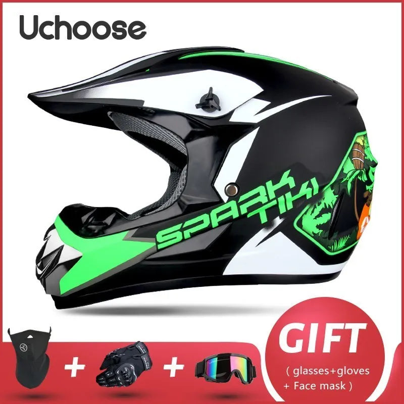 Free Gift For Adults Children Professional Off-road Helmet Motorcycle Helmet Downhill DOT Racing Motorcycle Motor Helmet