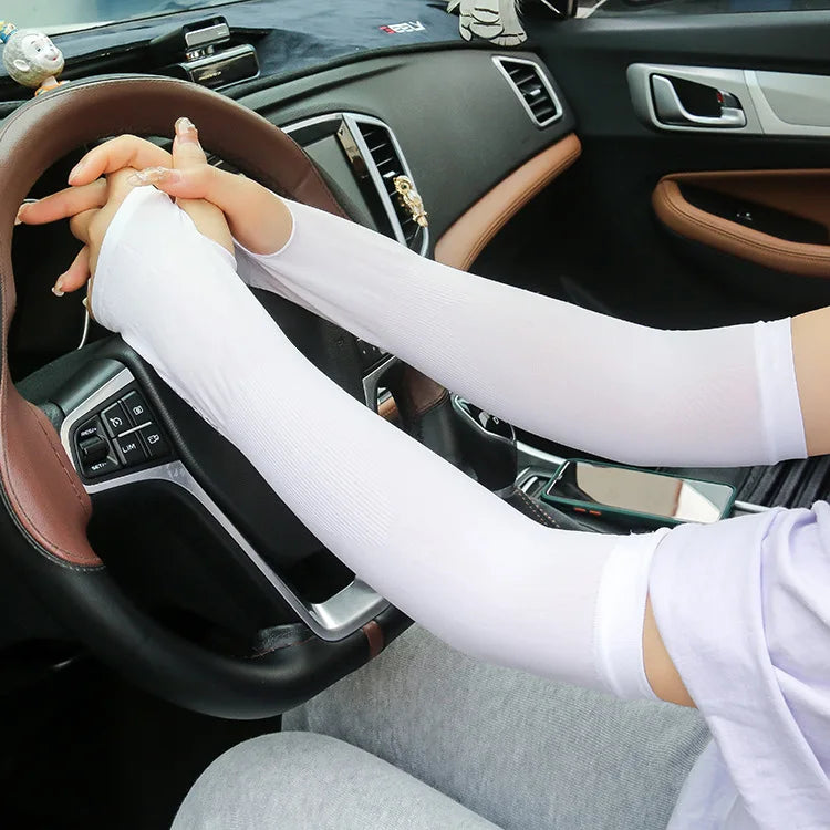 Cool Men Women Arm Sleeve Gloves Running Cycling Sleeves Fishing Bike Sport Protective Arm Warmers UV Protection Cover