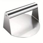 Heavy Duty Stainless Steel Smash Burger Press – BBQ Patty Smasher & Meat Press Tool
