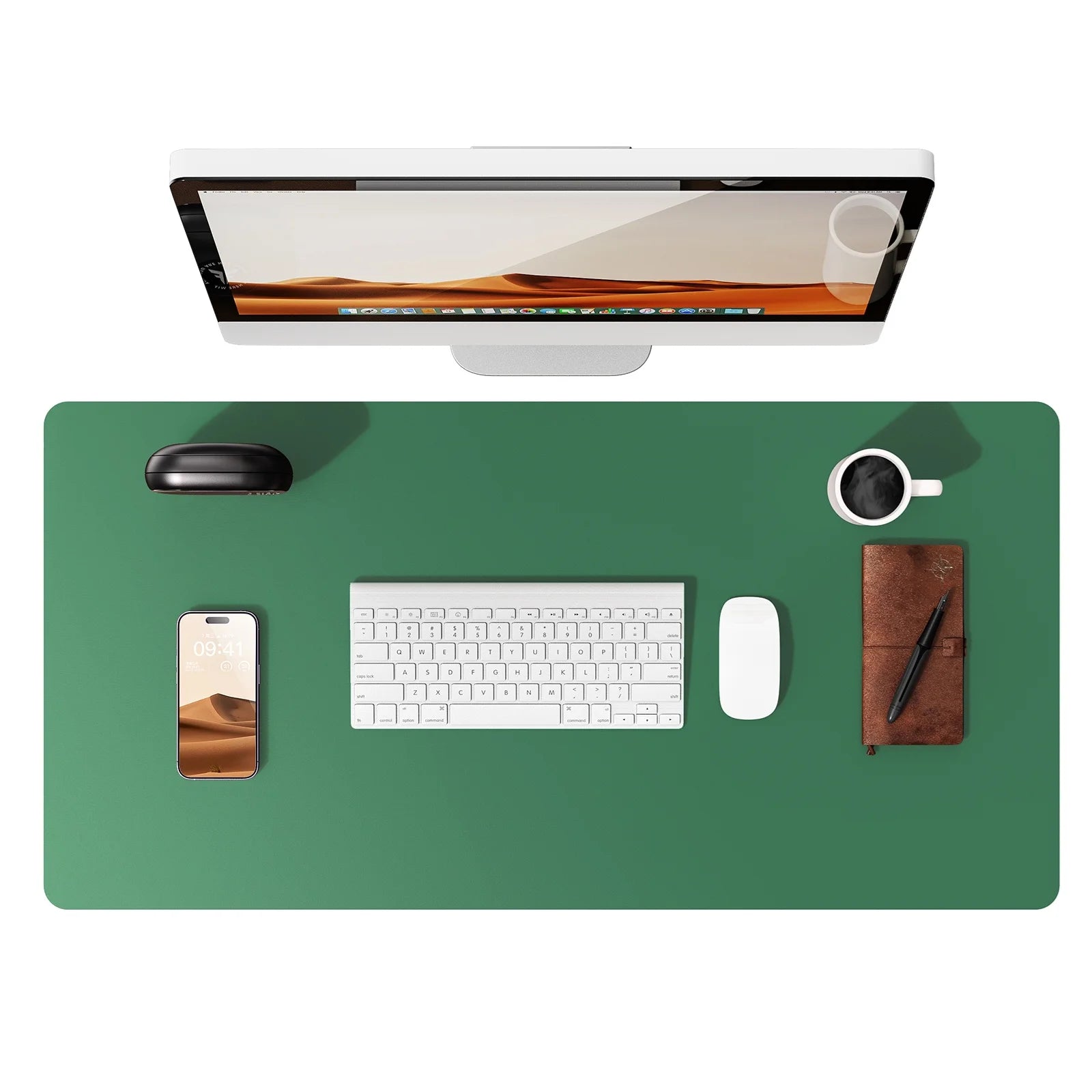 Large PU Leather Desk Pad – Non-Slip Office Mouse Pad & Desk Protector for Laptop, Keyboard, and Workstation