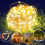 USB Led Fairy Lights Copper Wire String 1/2/3/5/10/20M 200LED Holiday Lamp Garland For Christmas Tree Wedding Party Decoration