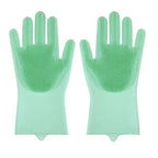 Dishwashing Cleanner Sponge Silicon Hair Removal Glove