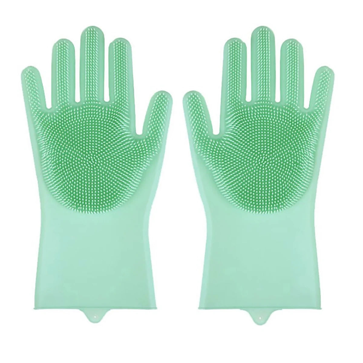 Dishwashing Cleanner Sponge Silicon Hair Removal Glove
