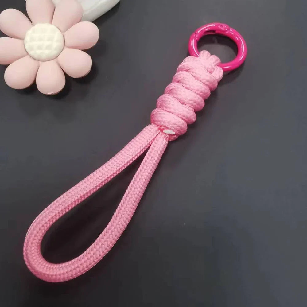 Paracord Braided Keychain Wrist Lanyard for Outdoor Everyday Carry