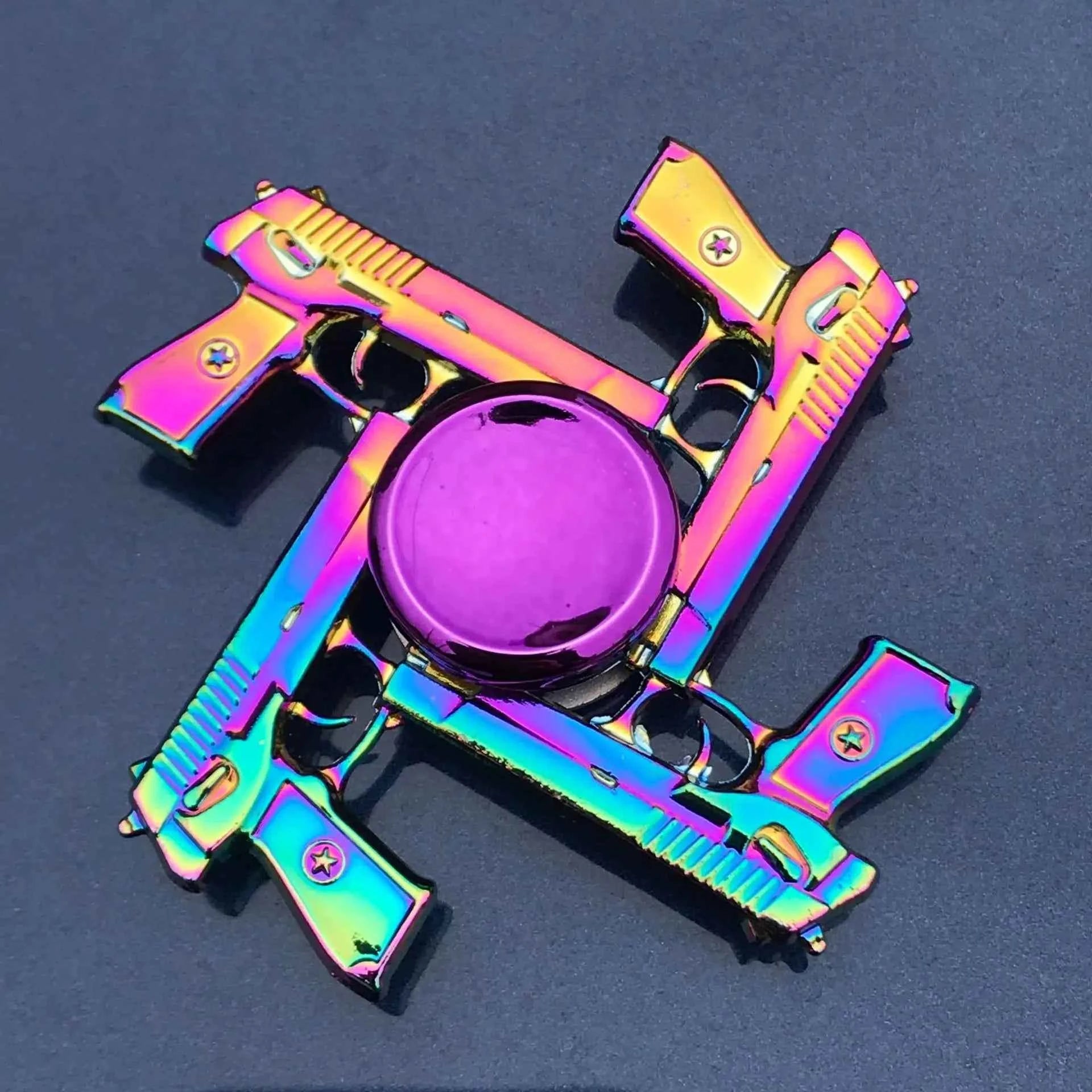 New Metal Rainbow Fidget Spinner Gradient Color R188 Mute Bearing EDC Hand Spinner Fingertip Gyro Anti-Anxiety Kids Adult Toys