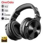 Oneodio Pro-C Bluetooth Wireless Headphones With Mic 110Hr Hi-Res Over Ear Bluetooth 5.2 Headset Earphone For Phone PC Sports