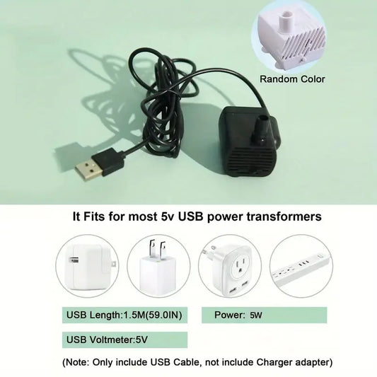 USB Electric Mute 1L Pet Water Fountain Automatic Cat Drink Bowl Filter Pet Drinking Dispenser Drinker For Cats Water Filter - WTN Essentials 