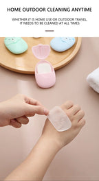 50/150Pcs Travel Soap Sheets Portable Soap Paper Bath Hand Outdoor Travel Cleaning Soap Sheet Fragrance Foam Suitable Camping