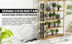120mm 3000RPM Fan Cooling With Controller 12cm 12V 220V Btc Machine Chassis Workstation Cabinet Radiator Server Fan