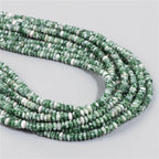 Natural Flat Round Stone Beads Abacus Shape Jaspers Quartzs Gems Beads For DIY Necklace Earrings Jewelry Making Accessori 2*4mm