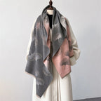 Cashmere Scarf for Women Thick Warm Winter Blanket Brand Female Luxury Quality Shawl Wrap Bufanda 2024 Poncho Echarpe Pashmina