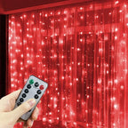 USB Curtain String LampParty Birthday Wall Decoration Garland Wedding Fairy Light 3/6M LED 8 Mode Christmas Light Holiday Decor