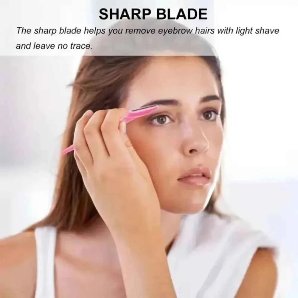 30 Pcs Eyebrow Razor For Women, Multipurpose Exfoliating Dermaplaning Tools And Facial Razor With Precision Cover,Safety Beauty