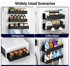 2pcs Magnetic Storage Shelf Household Kitchen Refrigerator Washing Machine Side Hanging Storage Rack, Multifunctional Storage