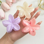 3Pcs/18Pcs Egg Flower Hair Clips Gradient Candy Color Flowers Suitable for Daily Backcombed Ponytail Shark Clip Hair Accessories